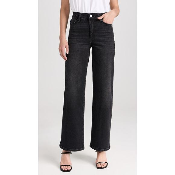 FRAME Le Slim Palazzo Wide Leg Cotton Jeans - 26 - Picture 2 of 6